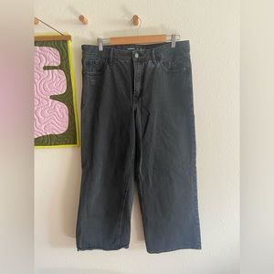 Old Navy Black Extra High Rise Wide Leg Jeans